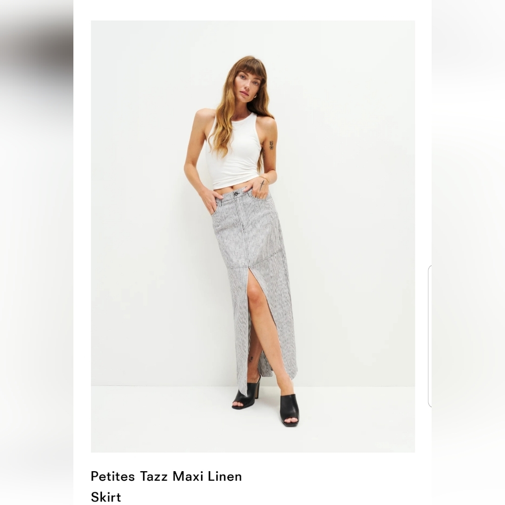 Reformation midi skirt